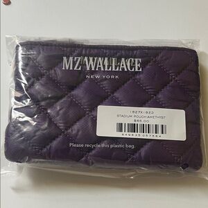 MZ Wallace Quilted Stadium Pouch in Amethyst Purple